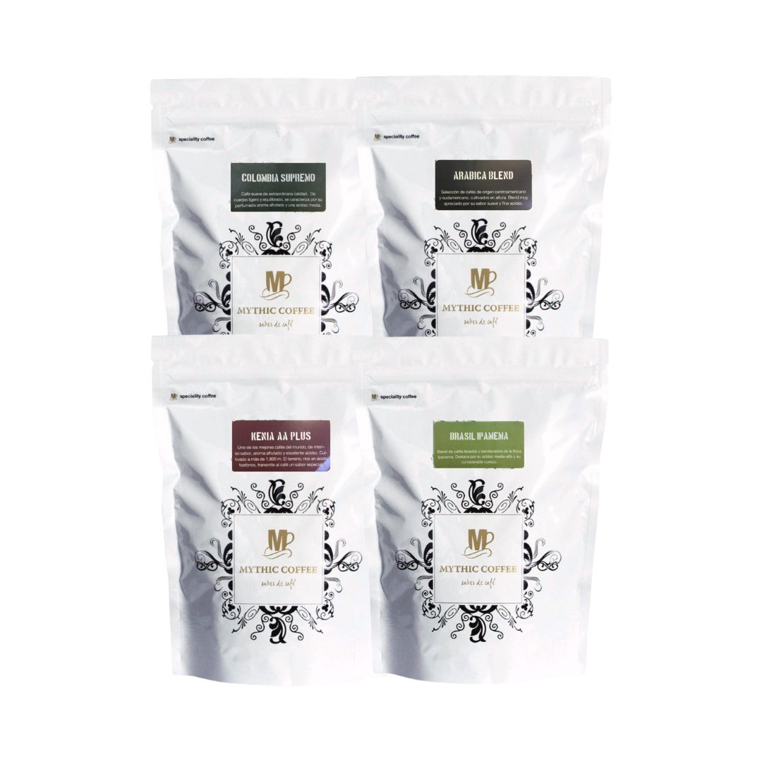 1. Pack PANGEA - 4 Bolsas de 250gr Café Especialidad