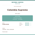 Cargar imagen en el visor de la galería, Ficha de Colombia Supremo — notas de sabor, origen, cuerpo, intensidad y acidez
