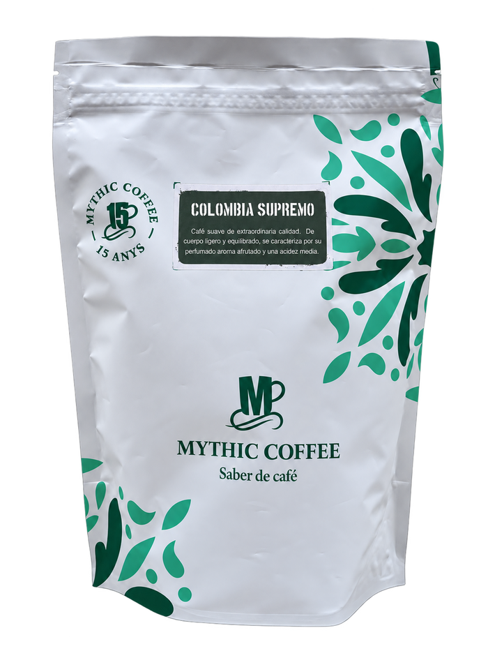 Colombia Supremo — nuevo packaging Mythic Coffee