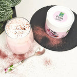 Cargar imagen en el visor de la galería, Pink Latte Bio con envase y bebida preparada
